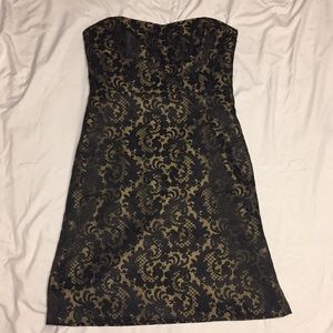 Strapless cocktail dress